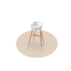 WeeSprout baby splat mat 51x51 protects floors during meals and play.