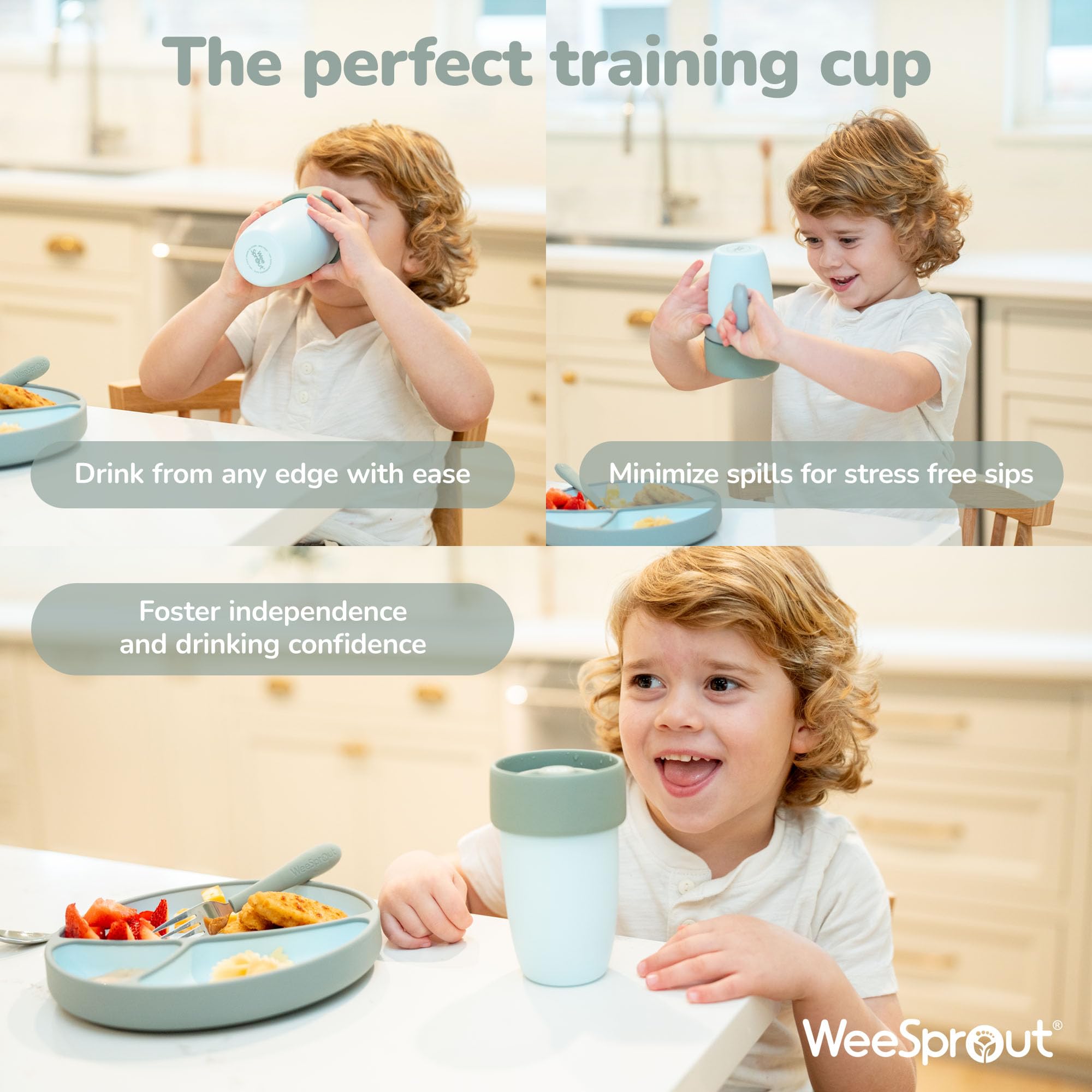 WeeSprout top rack dishwasher safe for quick cleanup.