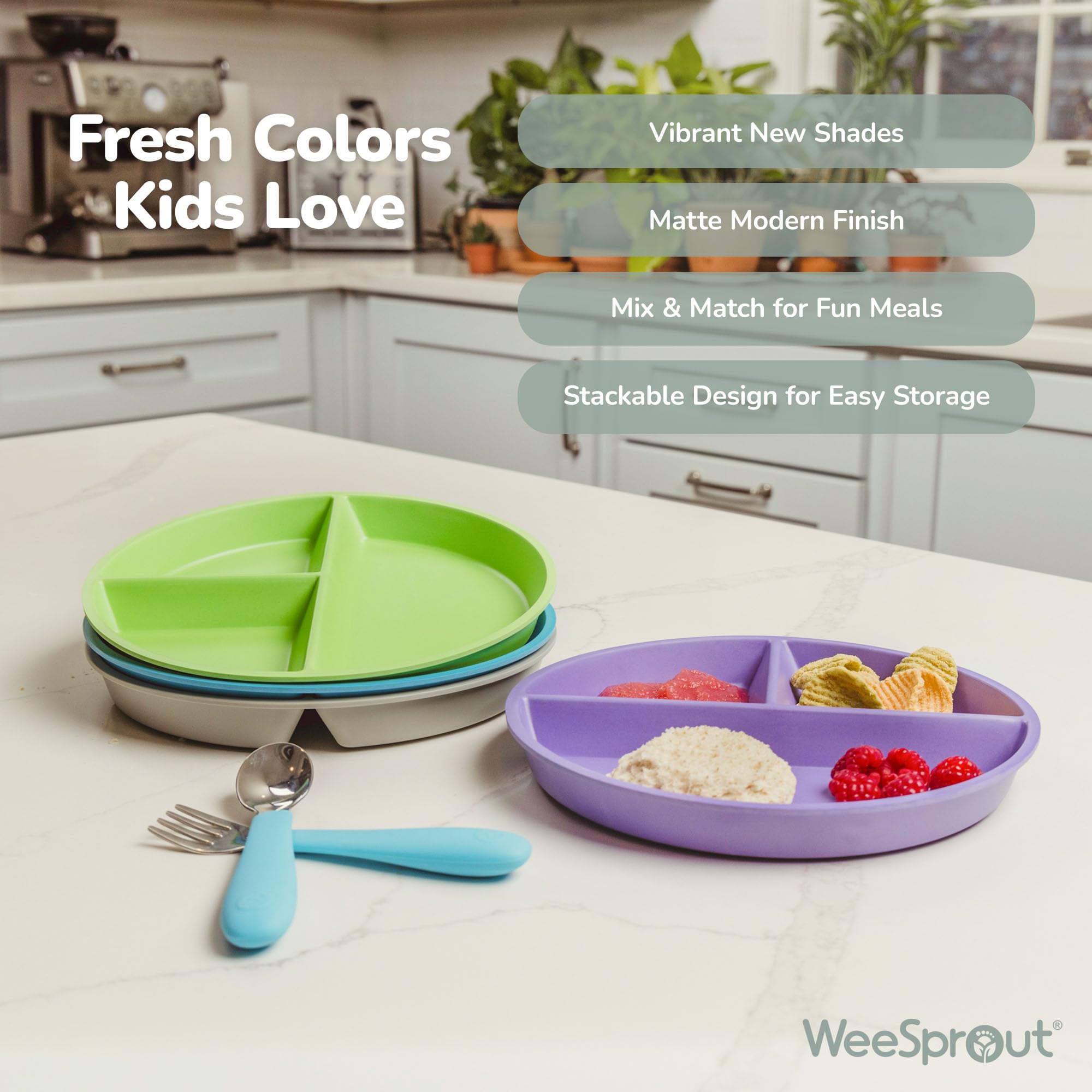 WeeSprout gift-ready dinnerware set is ideal for baby showers and registries.