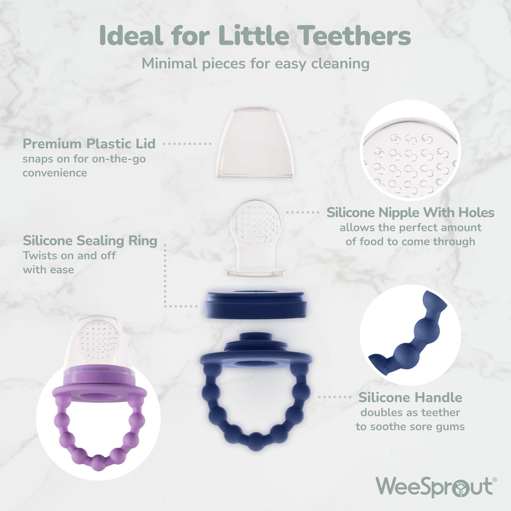 WeeSprout interchangeable feeder pieces for customizable feeding options