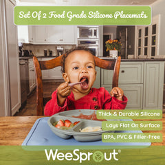 WeeSprout placemats in baby size for small chairs and clip-on high chairs