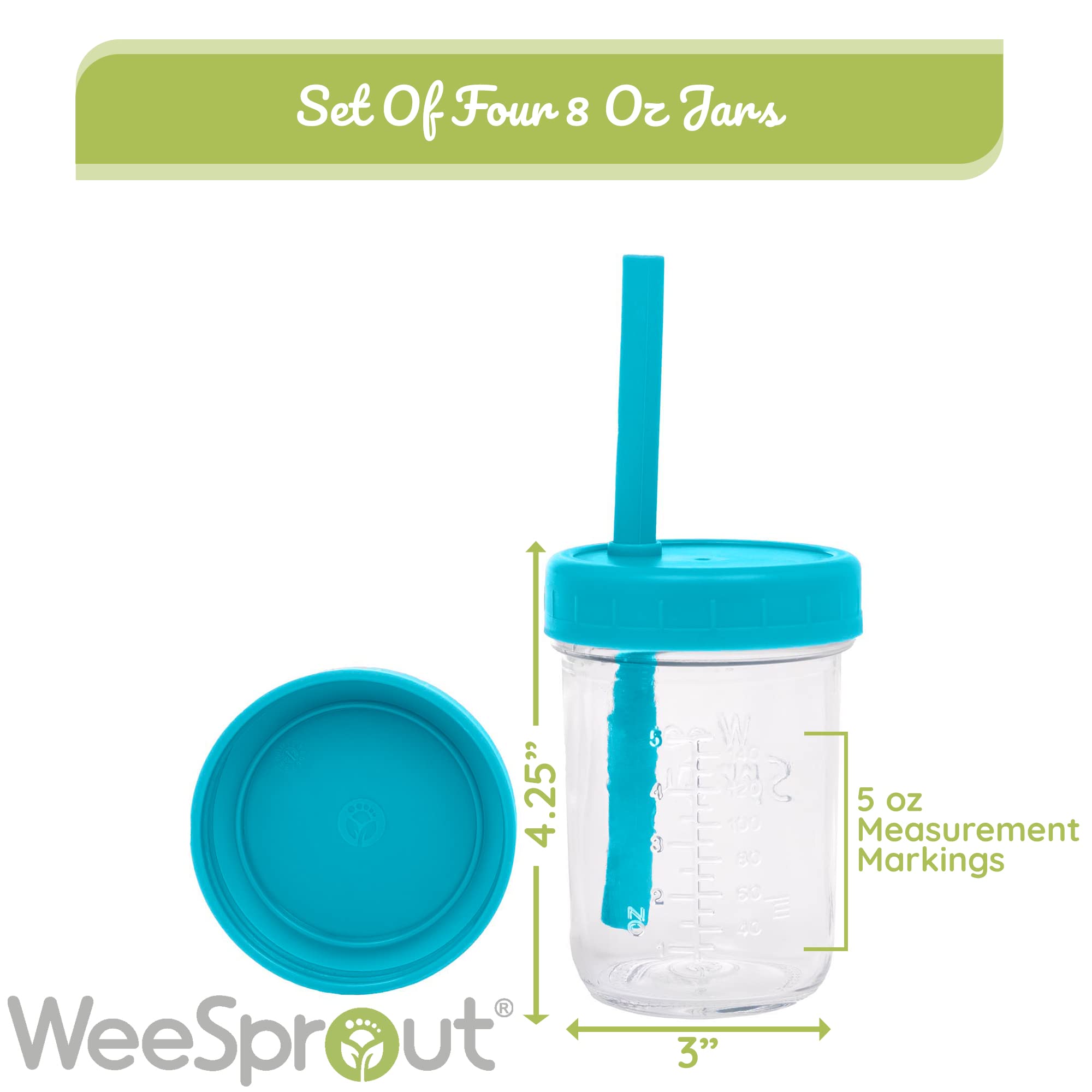 WeeSprout spill-resistant lids prevent leaks during on-the-go drinks.