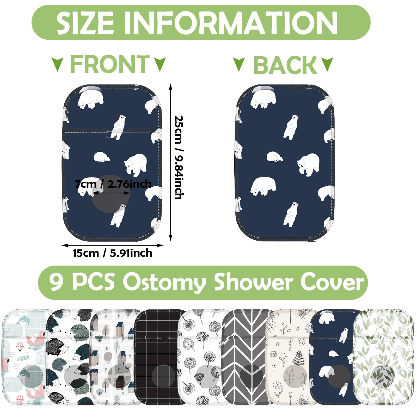 Weewooday ostomy bag covers are waterproof and protective for fabrics.