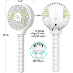 WEGA stroller fan with 360-degree rotation for precise airflow.