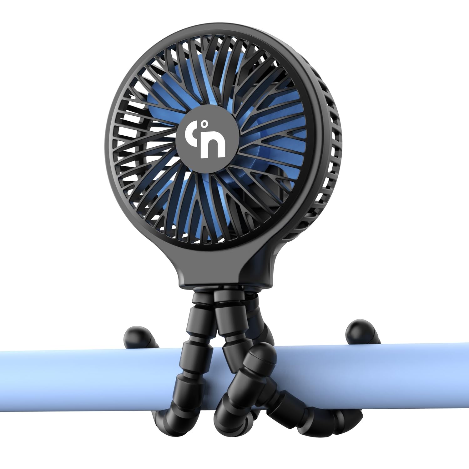 WEGA stroller fan with flexible tripod for adjustable airflow in stroller or crib