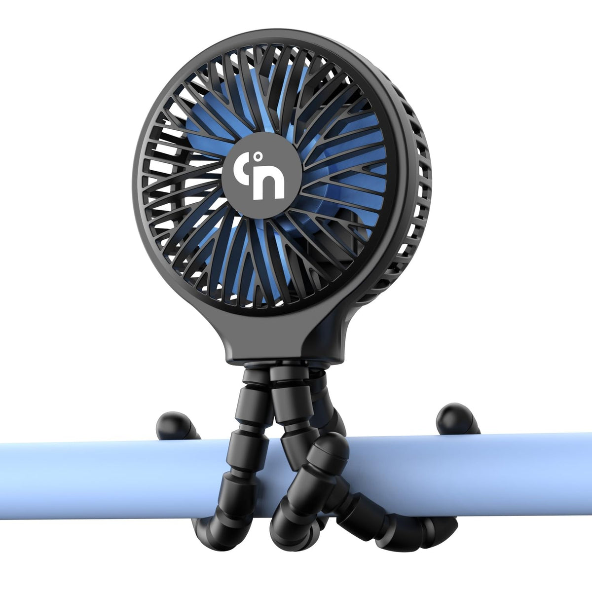 WEGA stroller fan with flexible tripod for adjustable airflow in stroller or crib