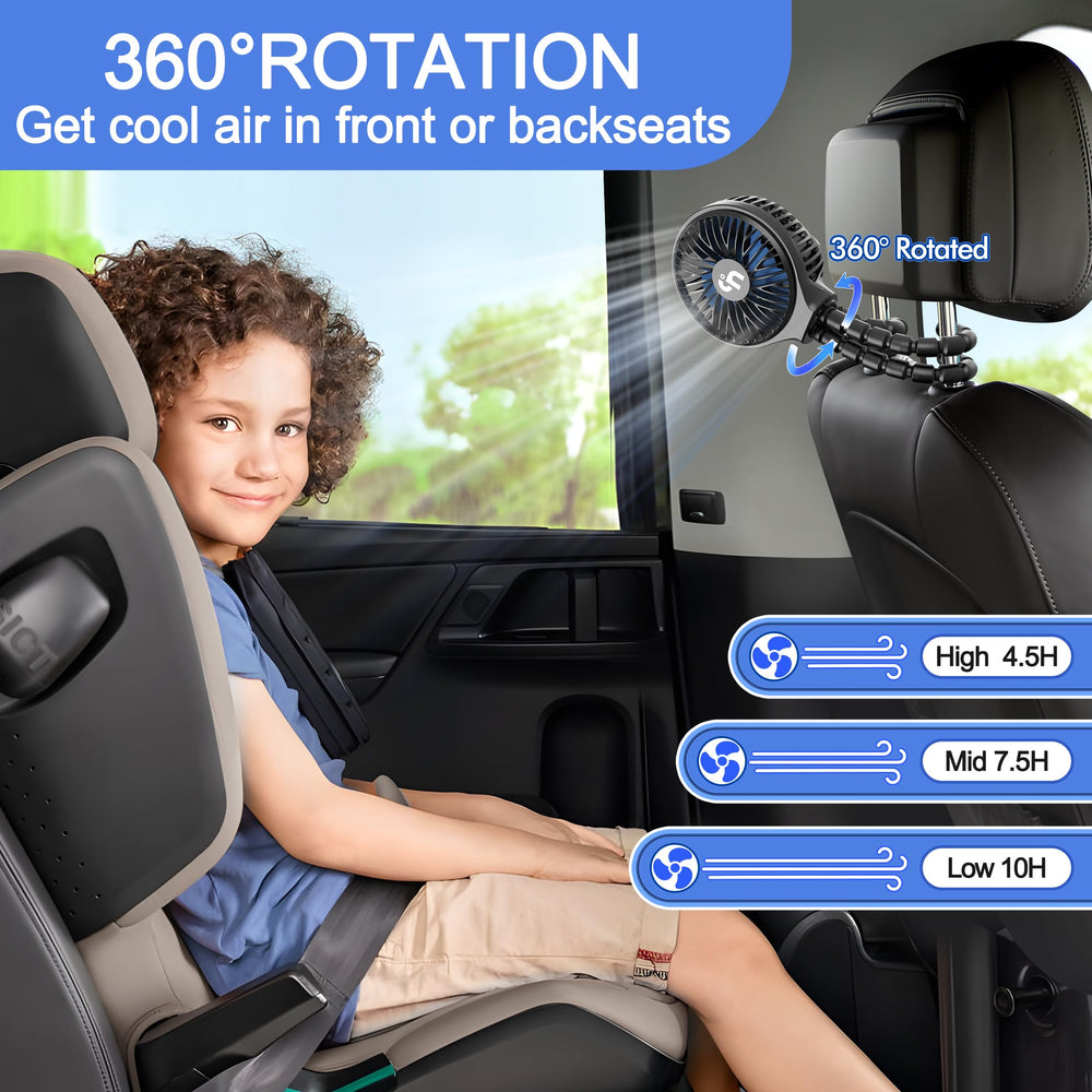 WEGA stroller fan operates quietly while delivering a refreshing breeze