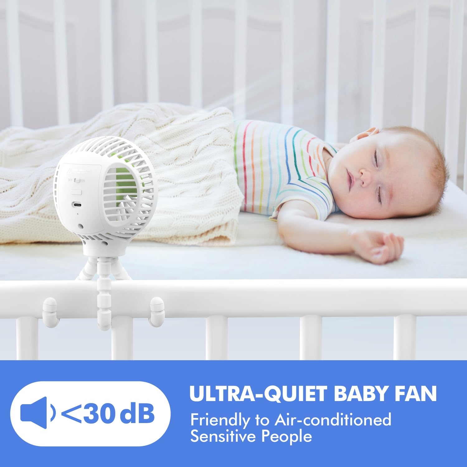 WEGA quiet, powerful blades deliver a gentle breeze.