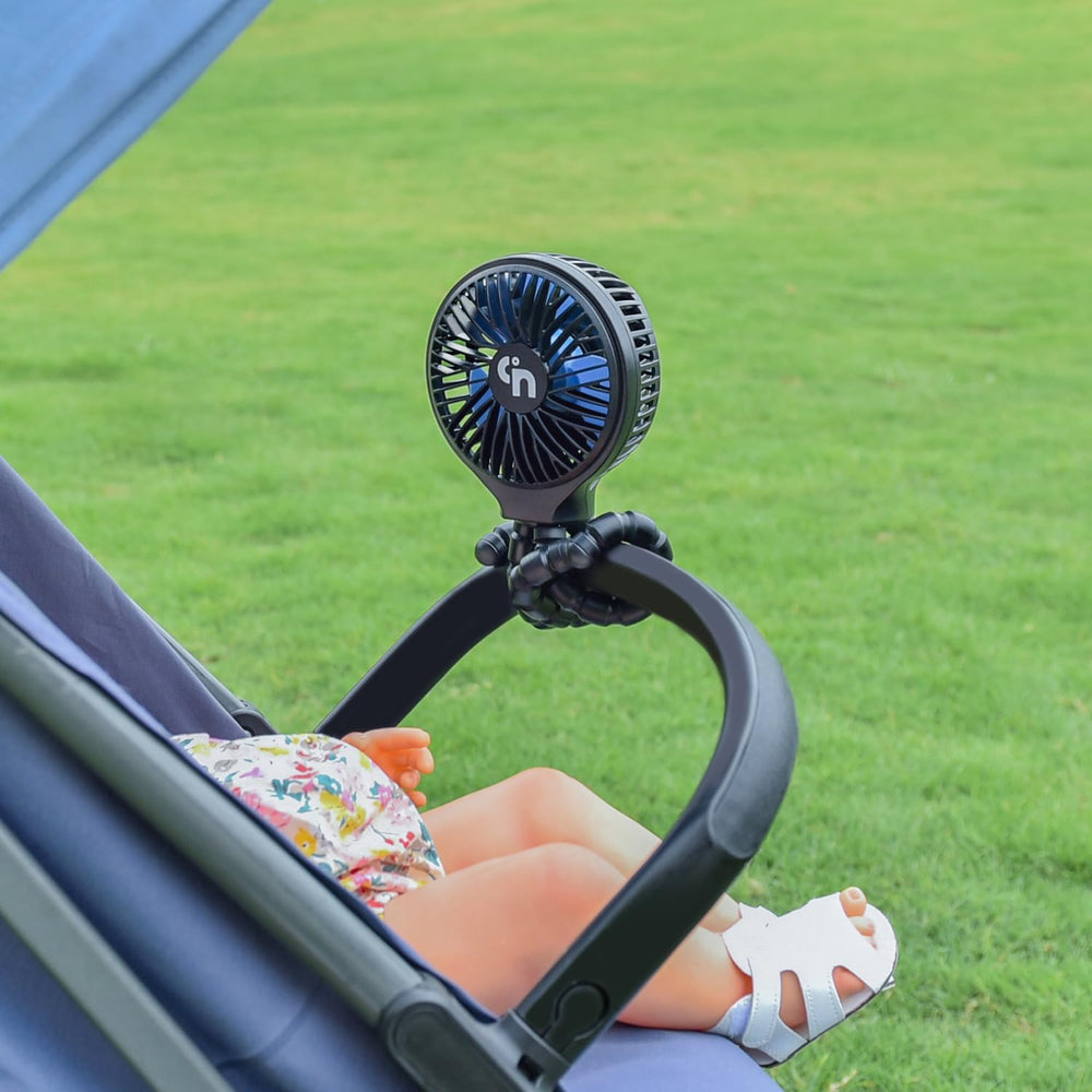 WEGA stroller fan portable design ideal for travel and everyday use