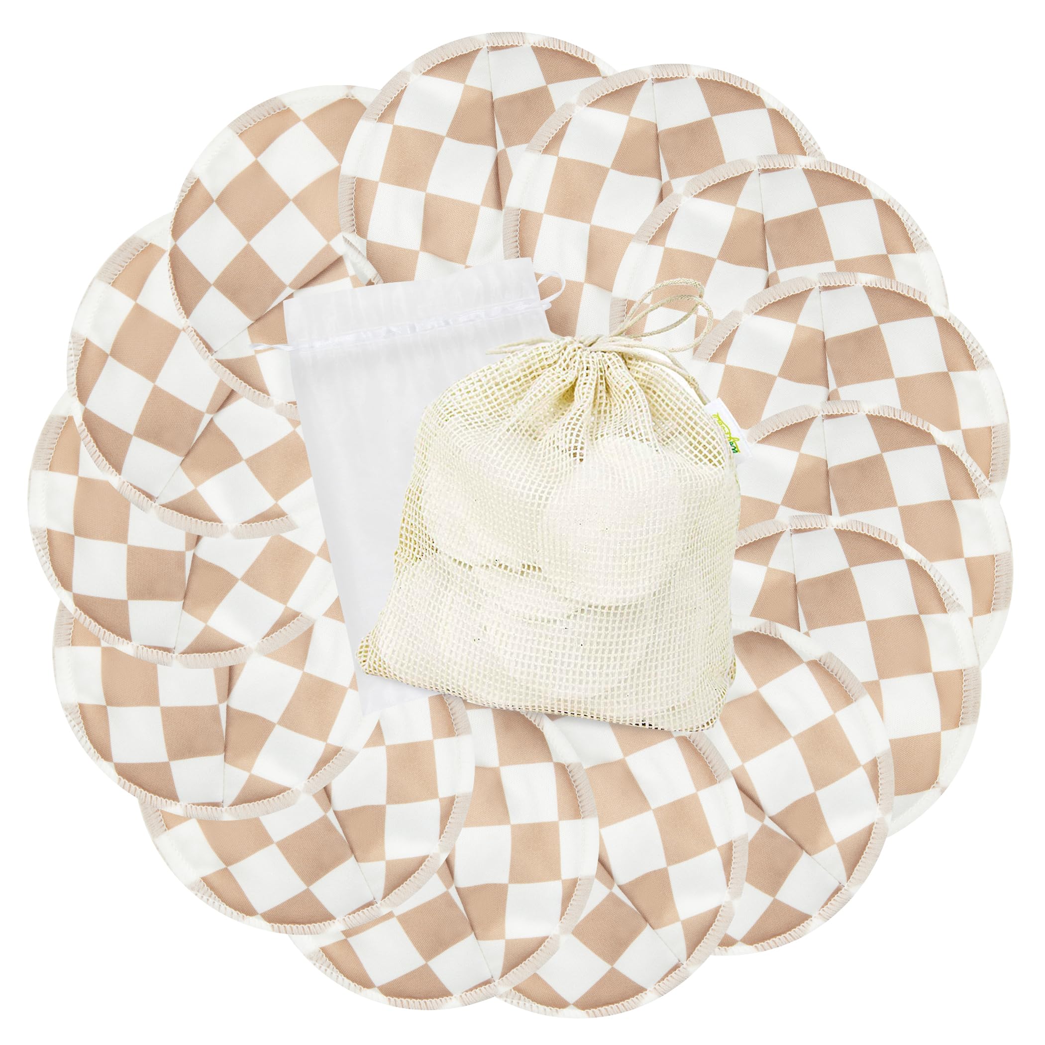 Wegreeco nursing pads close-up shows soft fabric for daily comfort.