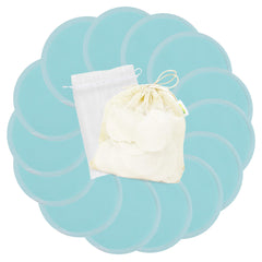 Wegreeco nursing pads 14-pack flat lay for reliable leak protection