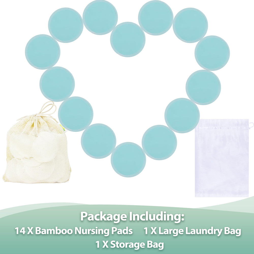 Wegreeco nursing pads 14-pack laundry bag included for easy washing