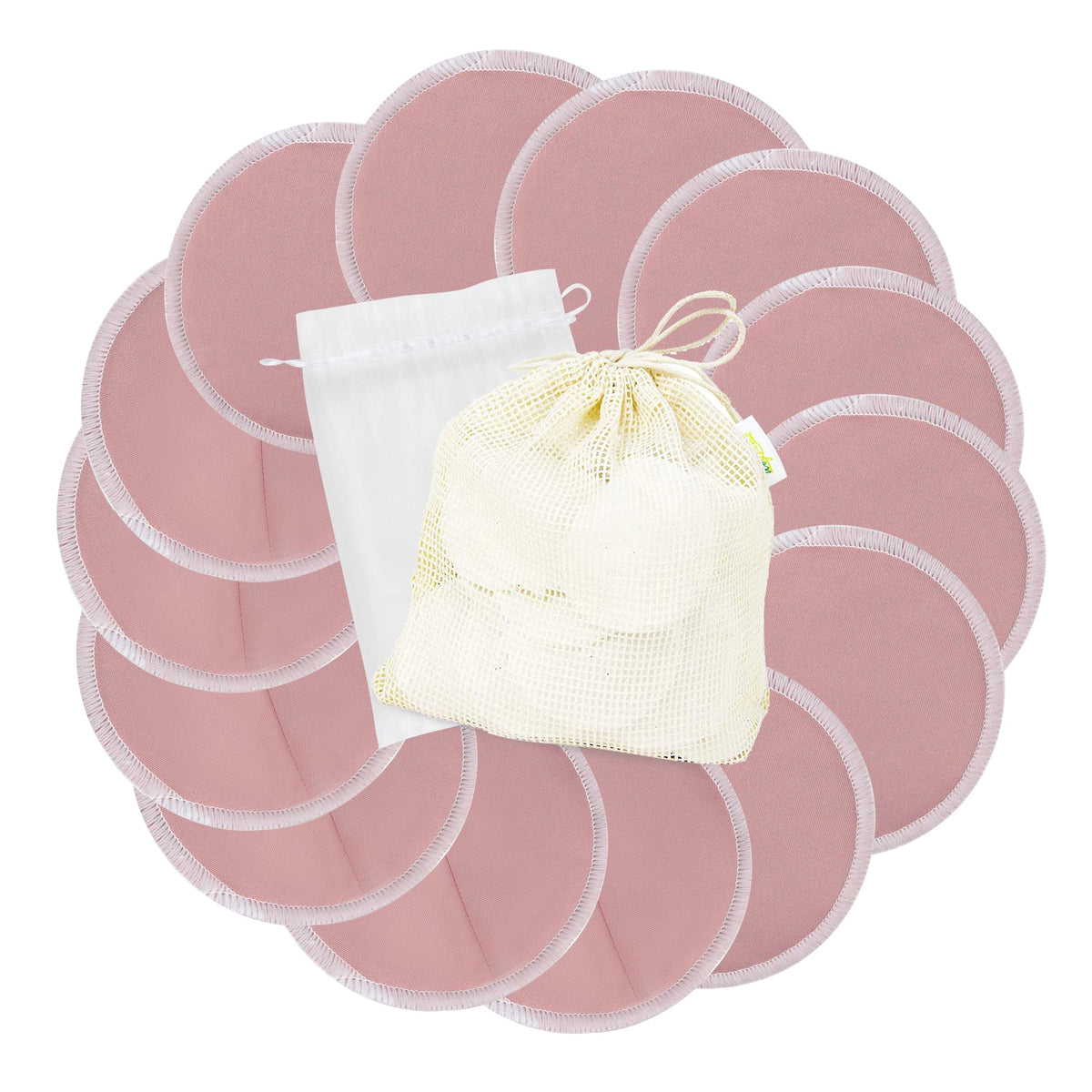 Wegreeco nursing pads 14-pack laid out for daily wear with organized storage.