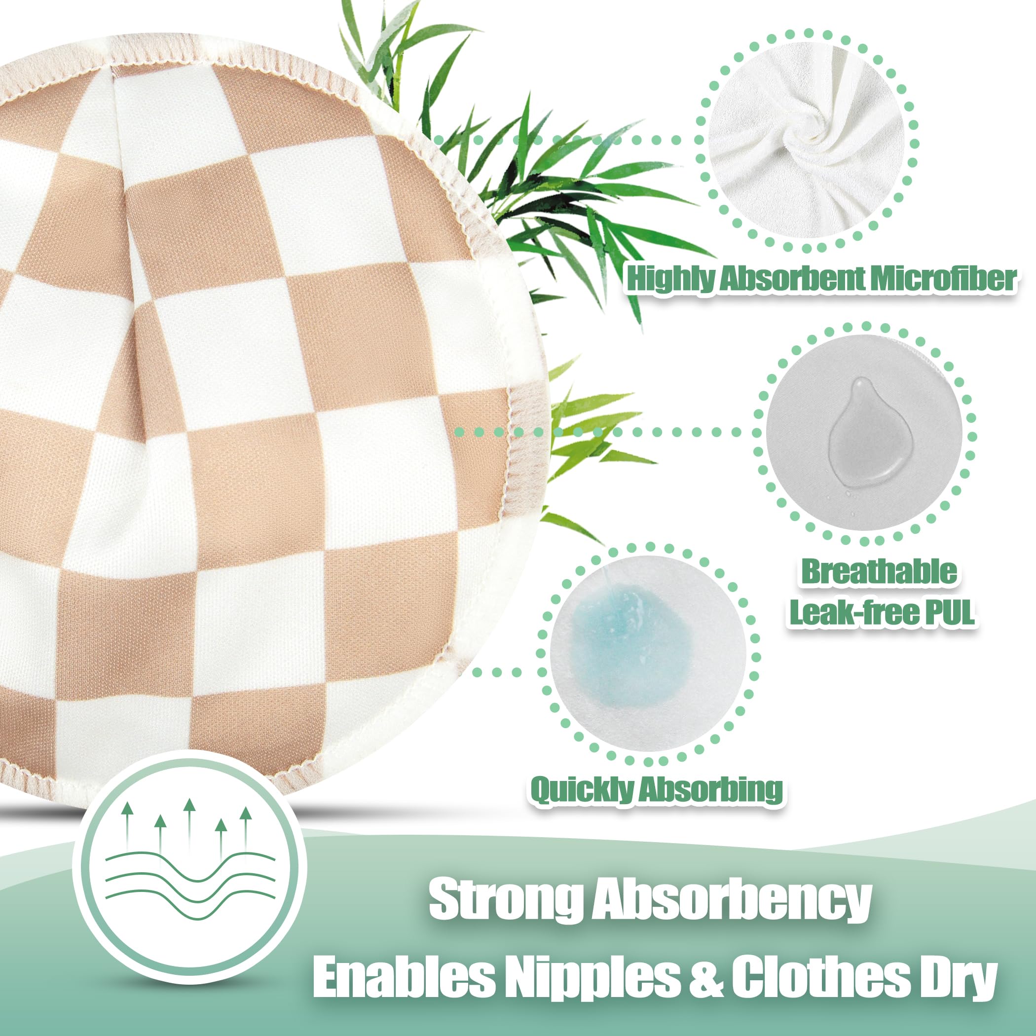 Wegreeco nursing pads contoured-fit on breast for discreet, all-day wear.