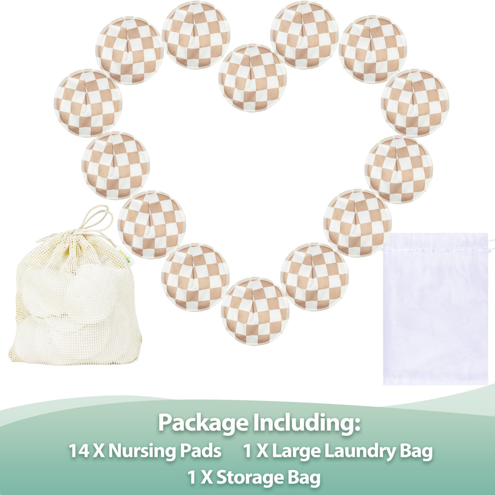 Wegreeco nursing pads mid-layer microfiber highlights absorbency to prevent leaks.