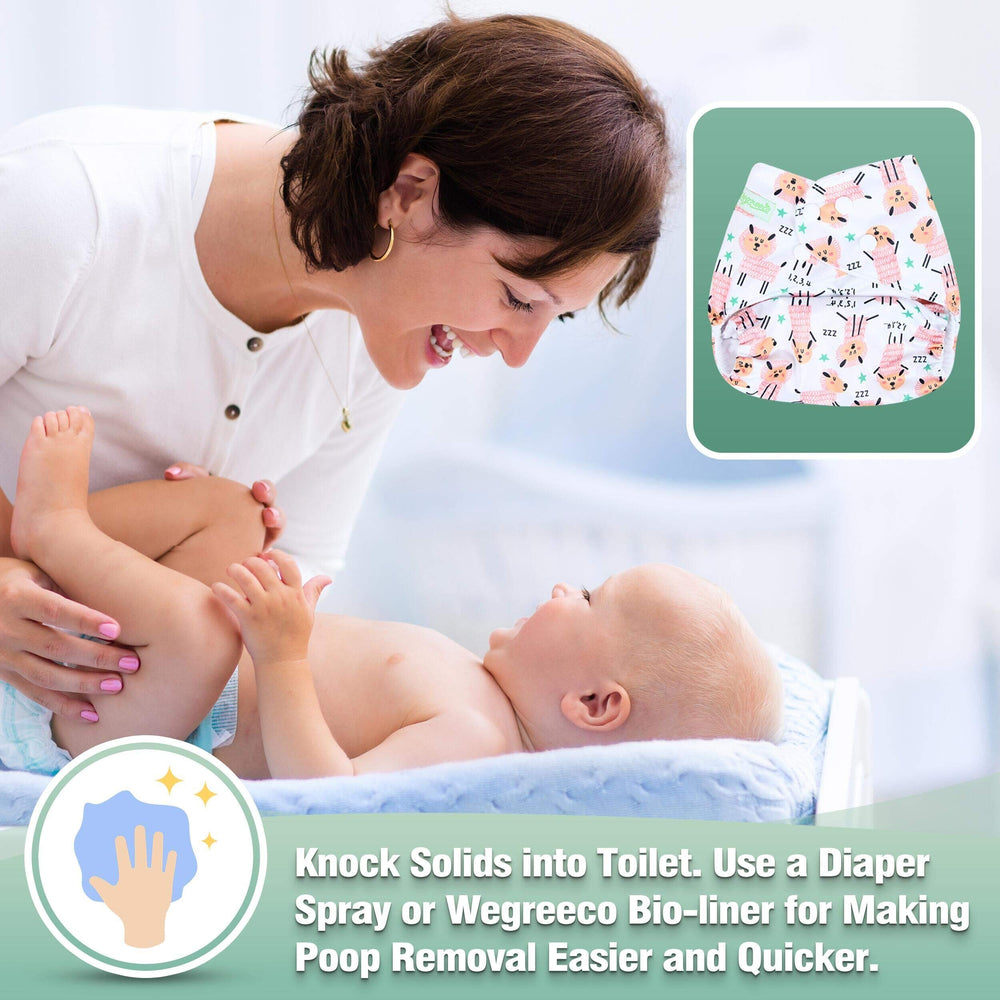 Wegreeco soft PUL exterior, breathable and leak-resistant for all-day comfort.