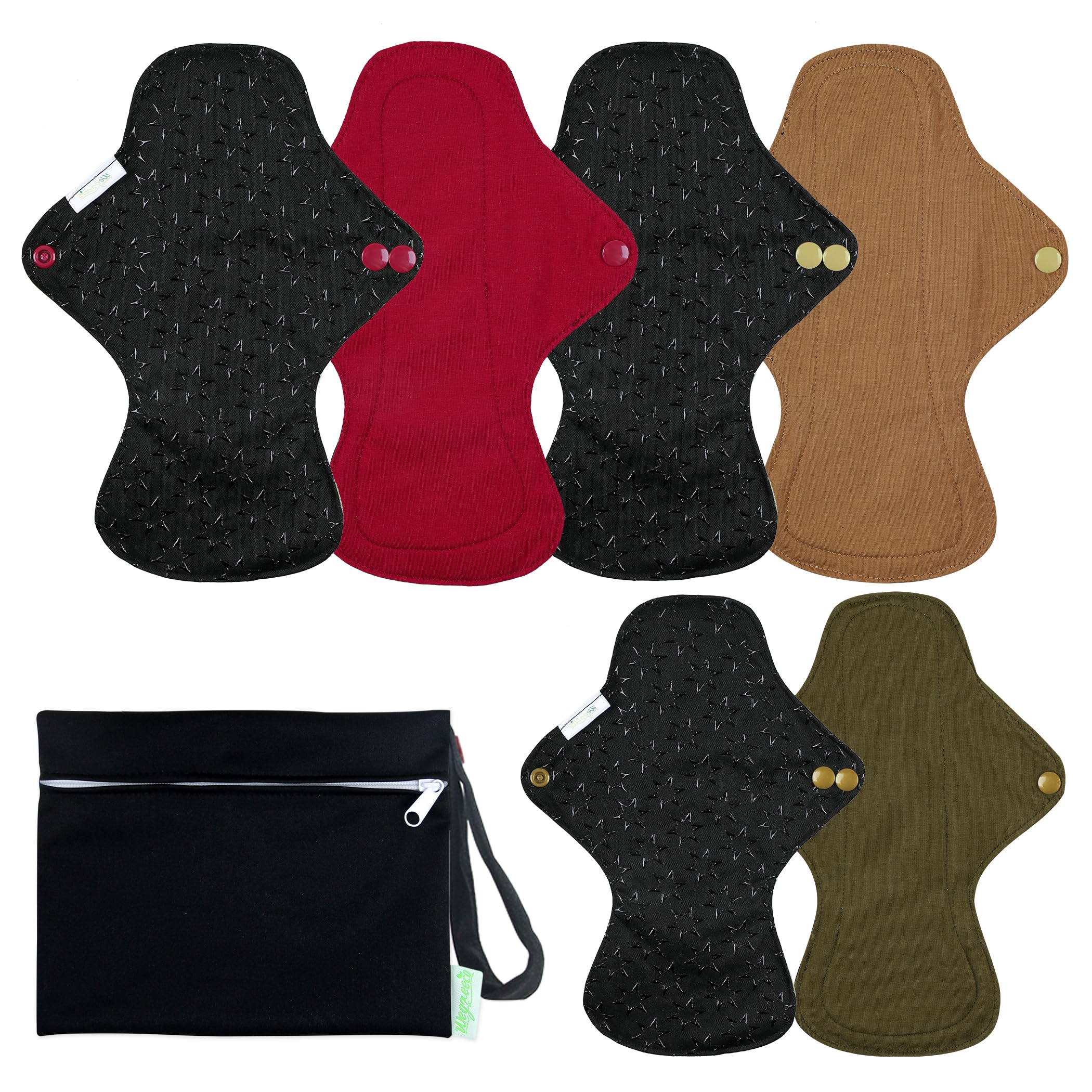wegreeco burgundy pads close-up with non-slip silicone dots for secure wear