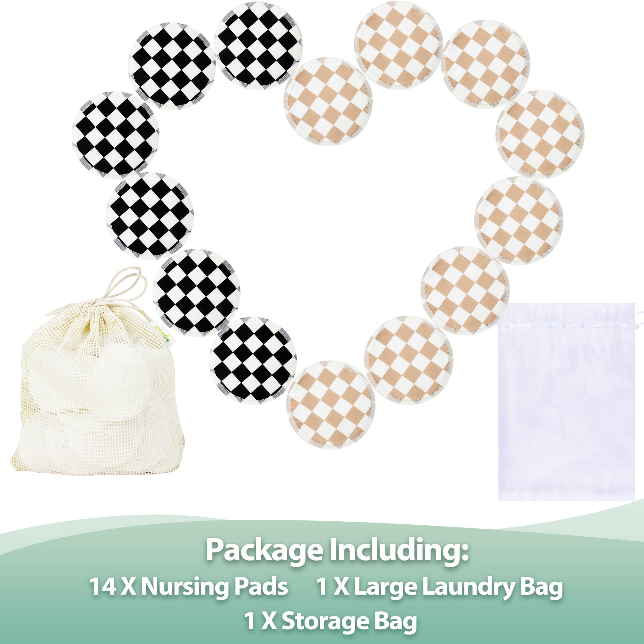 Wegreeco laundry bag for nursing pads keeps washing organized and discreet.