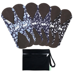 Wegreeco leaves-02 charcoal inner layer provides soft stay-dry comfort.