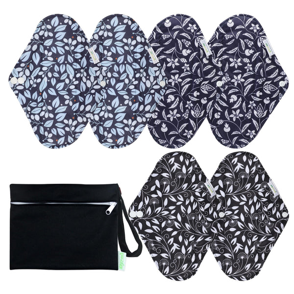 Wegreeco leaves-02 outer print shows leafy design for leak-free protection.
