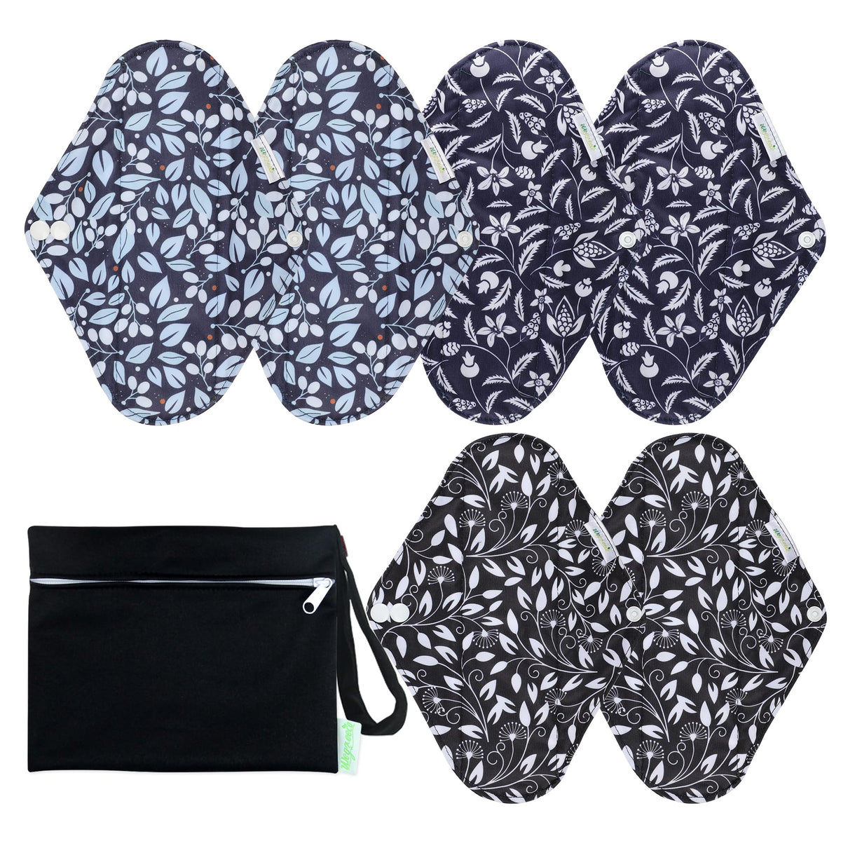 Wegreeco leaves-02 outer print shows leafy design for leak-free protection.