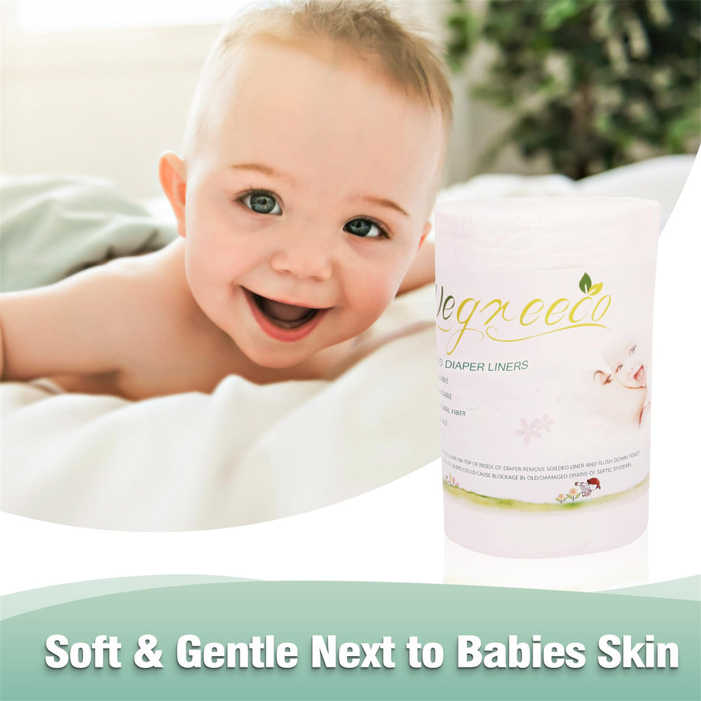 Wegreeco moisture-barrier diaper liner protecting the diaper area.