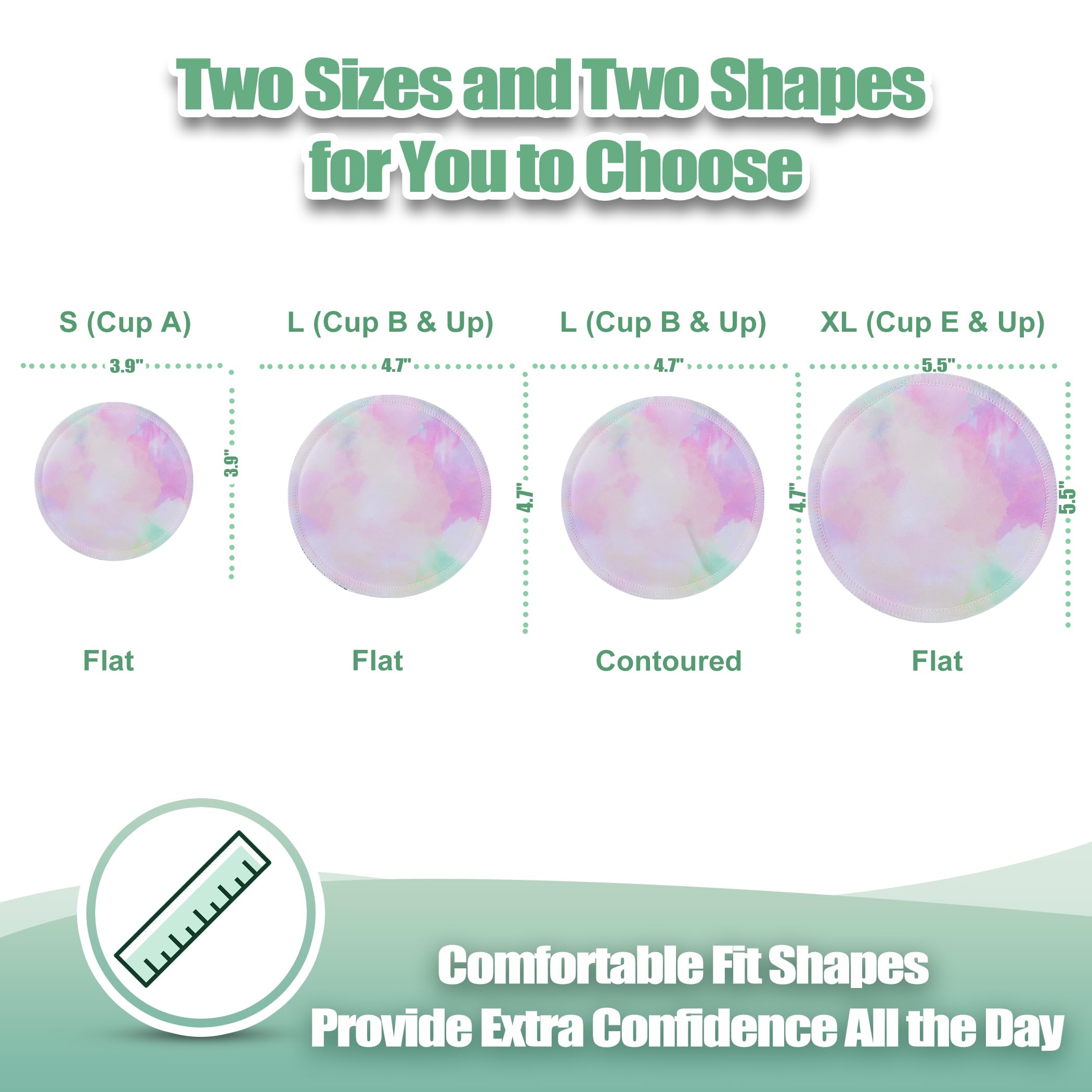Wegreeco nursing pads backside outer layer provides a moisture barrier for dry clothing.