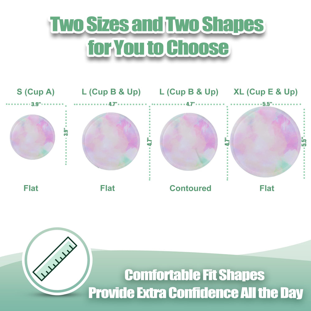 Wegreeco nursing pads backside outer layer provides a moisture barrier for dry clothing.