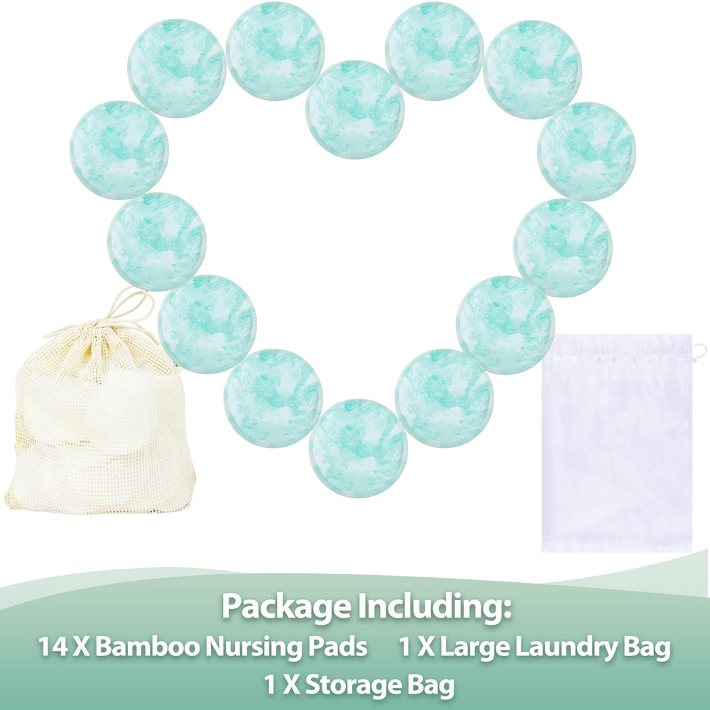 Wegreeco nursing pads blue wave design offers comfortable coverage during breastfeeding