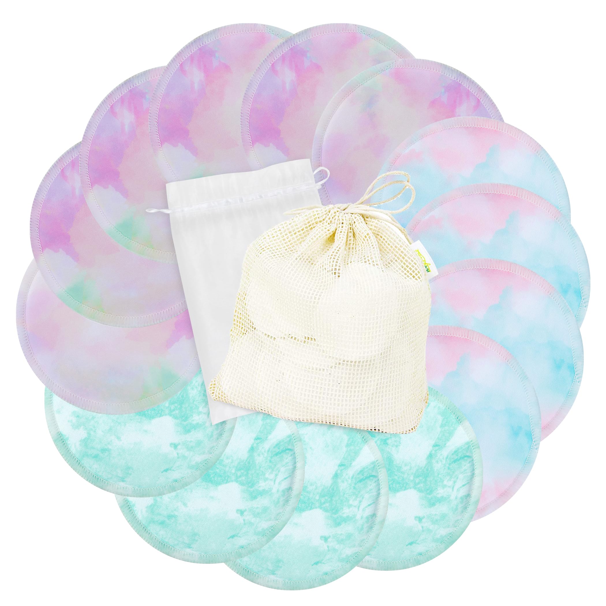 Wegreeco nursing pads pack front showing discreet, absorbent design for leak protection.