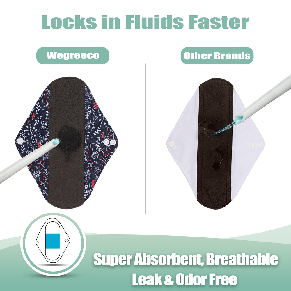 Wegreeco overnight heavy-flow pad designed for extended wear