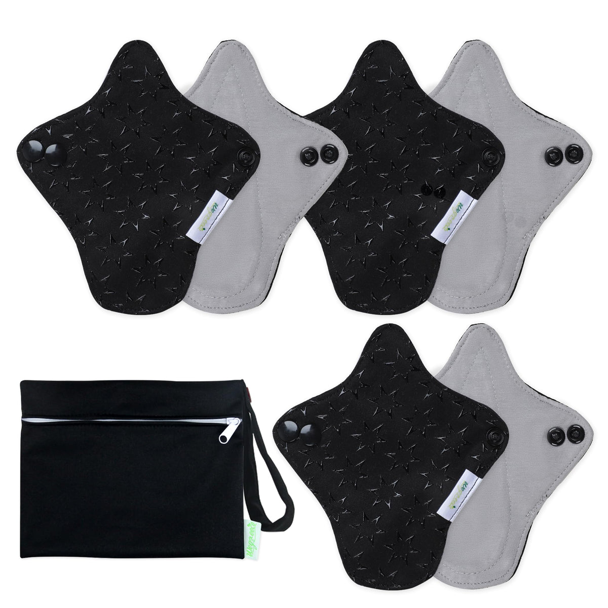 Wegreeco reusable pads 6-pack in box for discreet daily wear