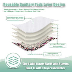 Wegreeco Flower 02 small pad on underwear demonstrates secure fit