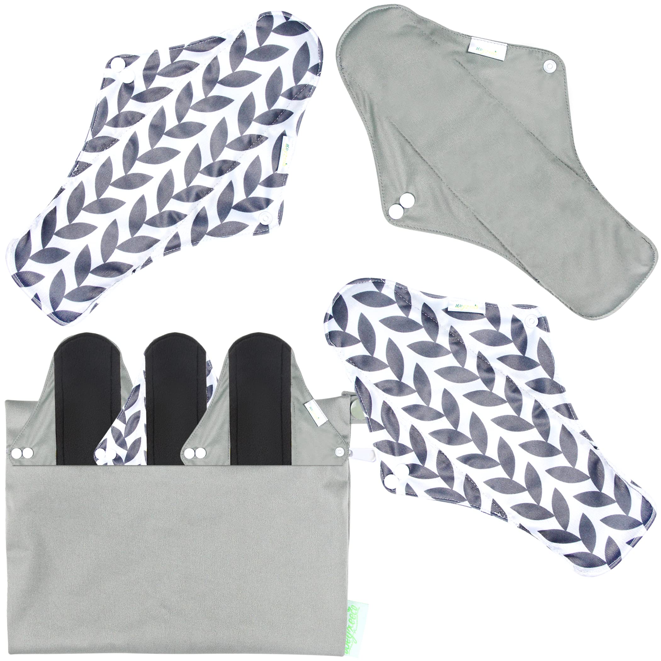 Wegreeco reusable pad with leak-free print for daily comfort