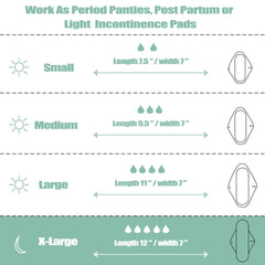 Wegreeco pad inner charcoal layer for soft touch and stay-dry feel.