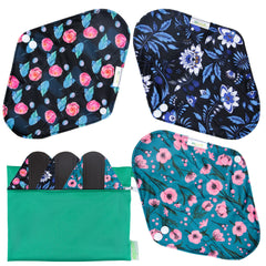 Wegreeco rose-print reusable pads pack ready for daily wear and comfort.
