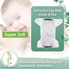 Wegreeco 7x12 inch liner sheet neatly fits diapers for tidy changes.
