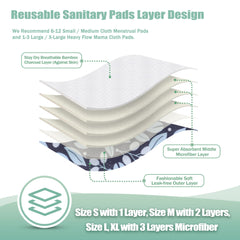 Wegreeco size guide from small to XL, versatile coverage