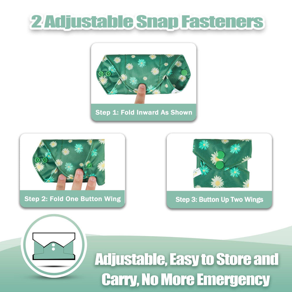 Wegreeco small pad with snap closure for secure undergarment fit.