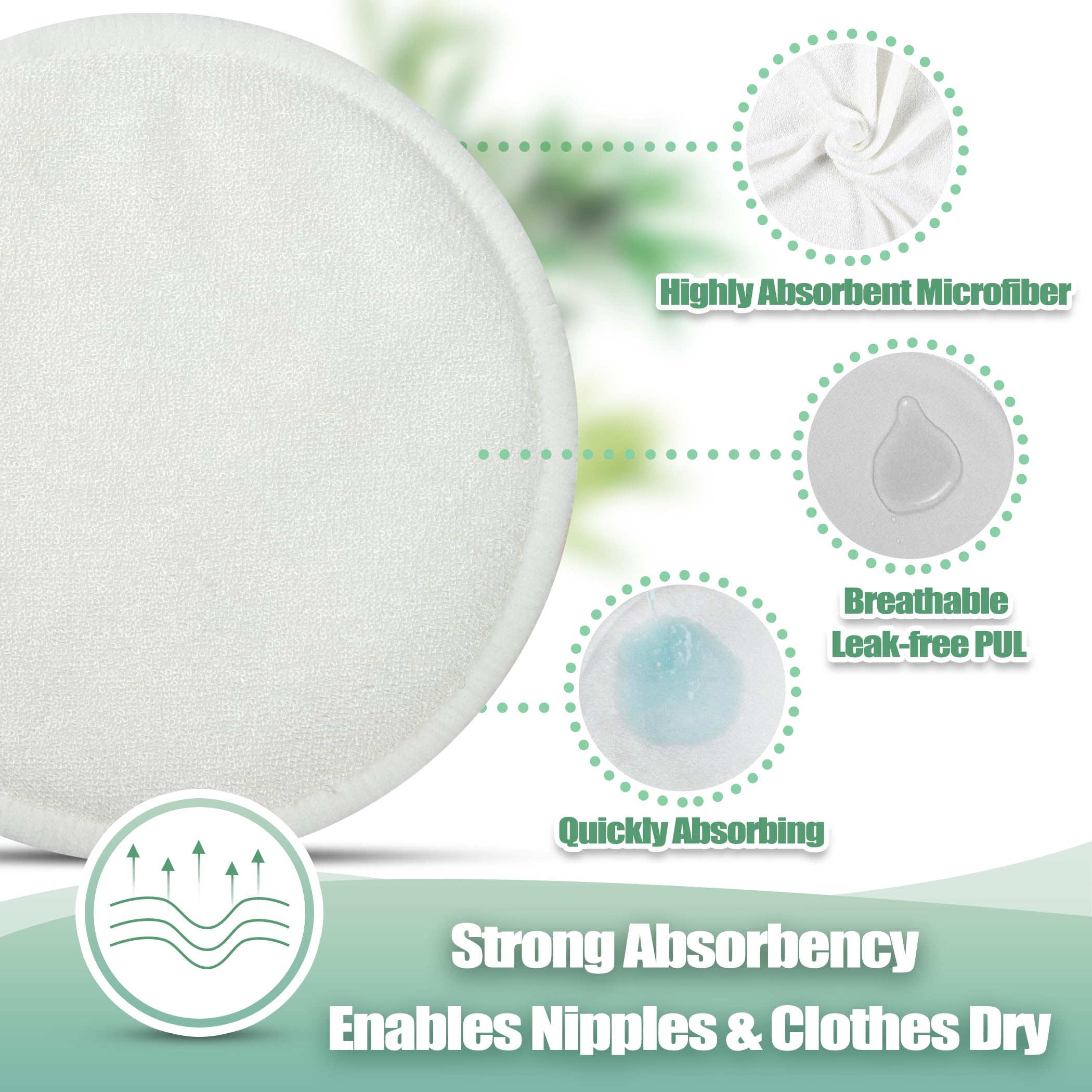 Wegreeco travel storage bag keeps pads organized during on-the-go nursing.