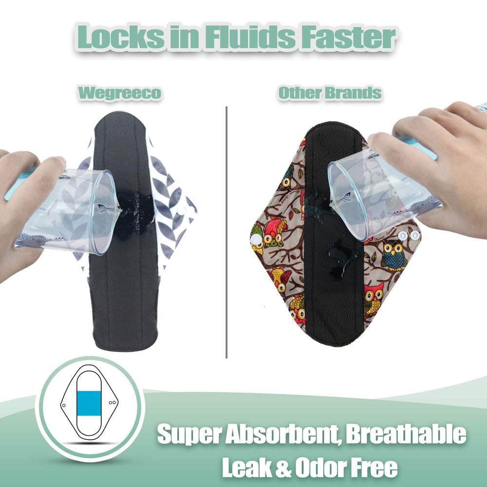 Wegreeco pad features two-snaps for secure fit