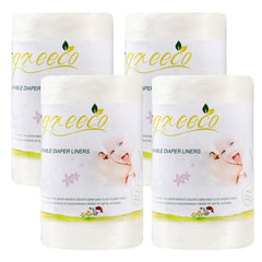 Wegreeco unscented diaper liner roll placed between diaper for mess containment.