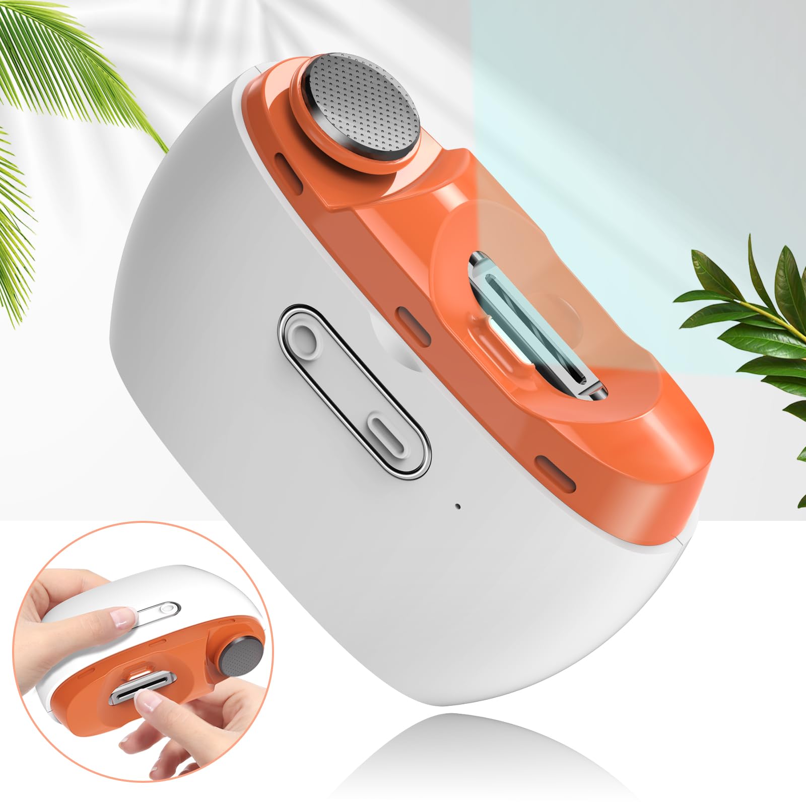 WEIHUINET 3-in-1 nail clipper with LED light for precise trimming