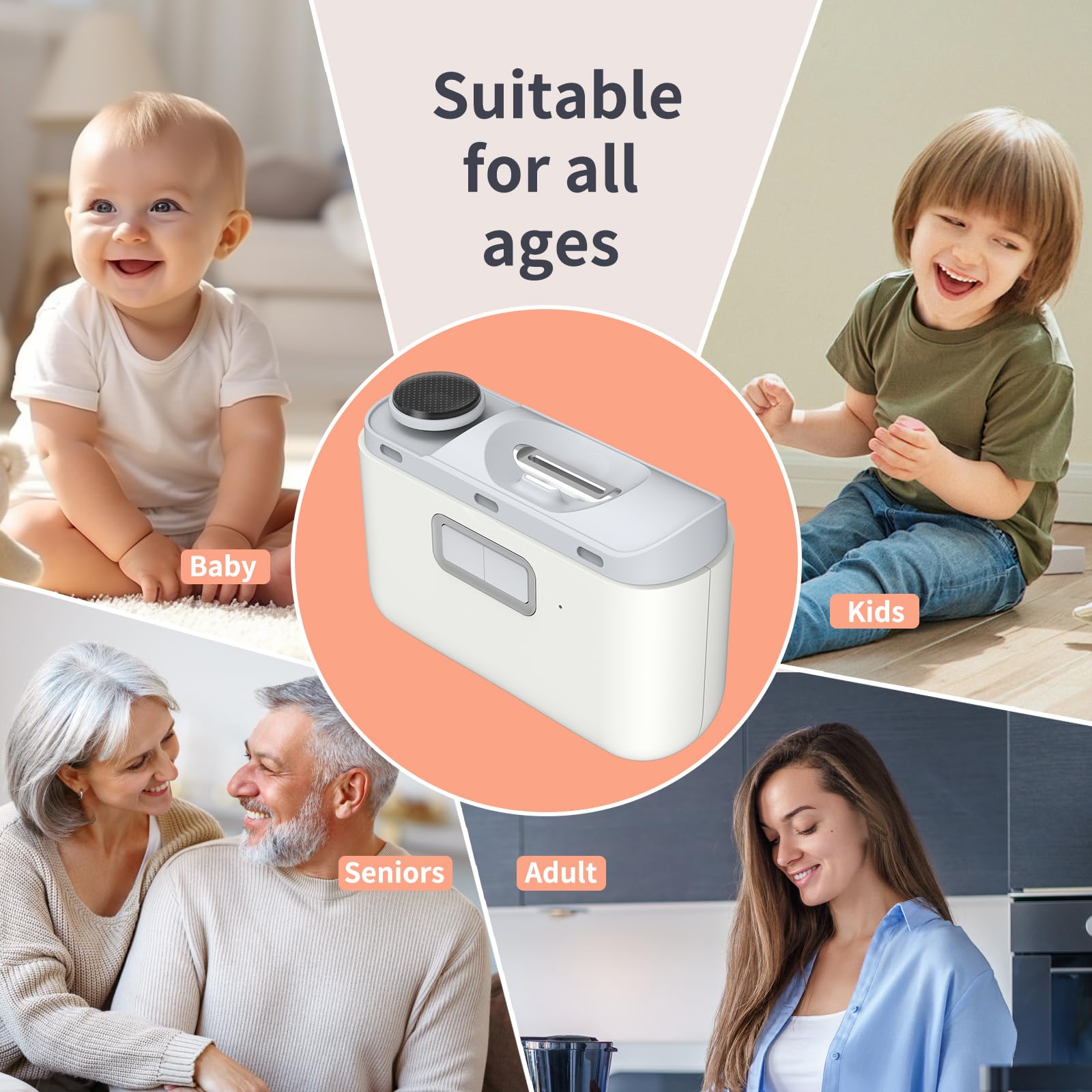 WEIHUINET safe design supports gentle, quiet nail care for babies and seniors