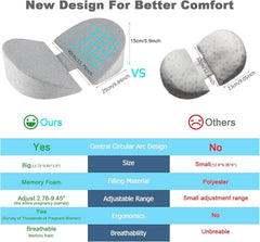 WEIKA adjustable velcro keeps two wedges secure for all-night stability