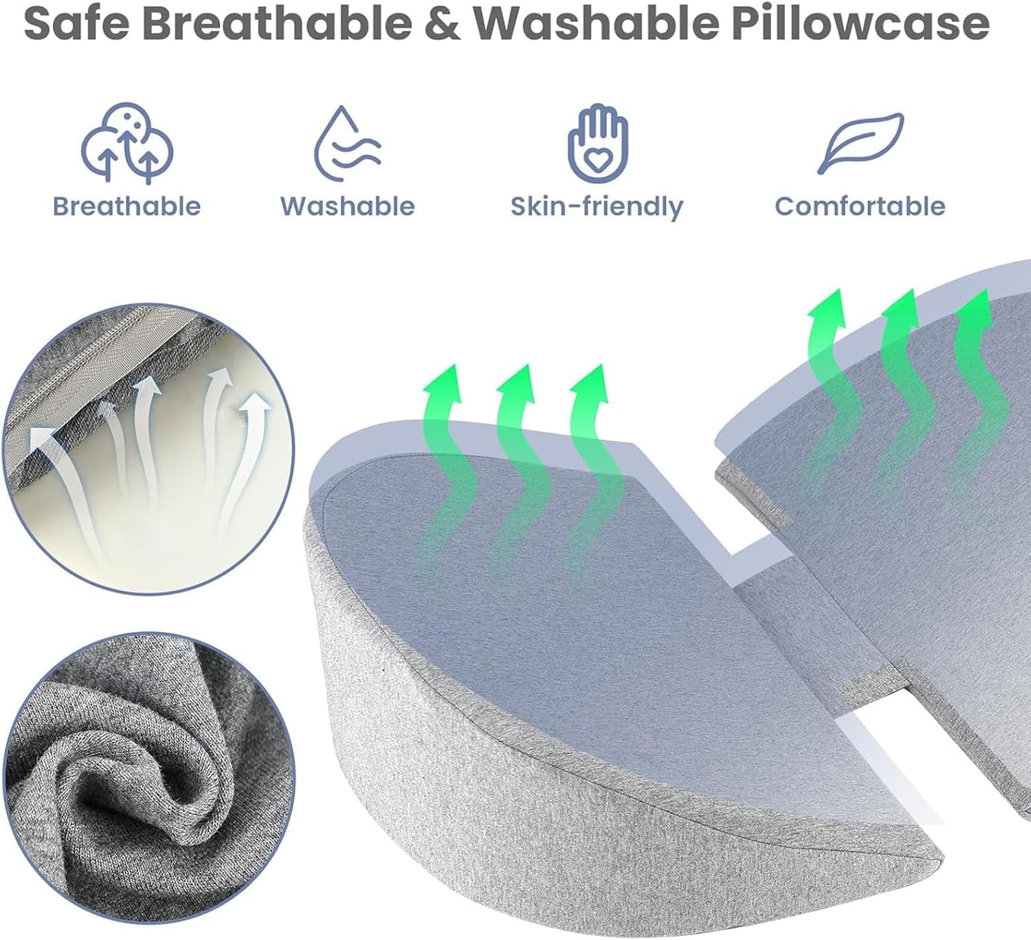 WEIKA cooling removable cover offers easy washing and skin-friendly refresh