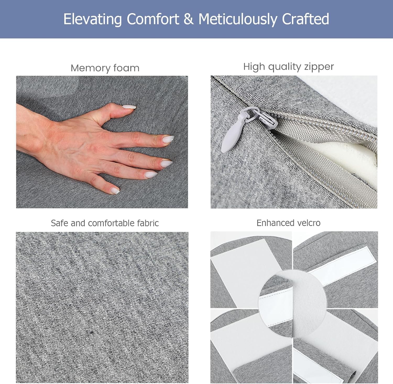 WEIKA multi-use pillow supports knees, back, and overall comfort