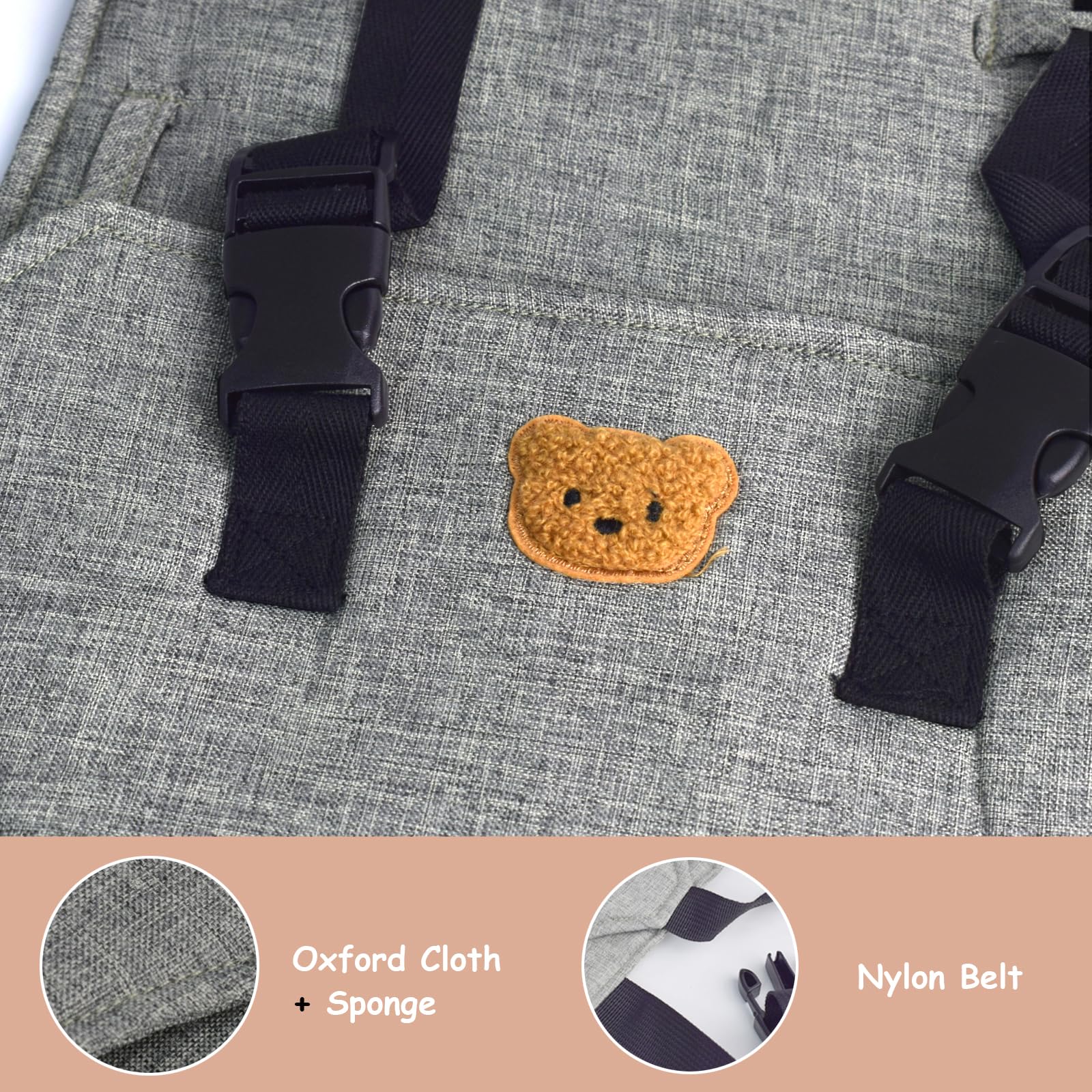 Weishuo 3-level height adjustable harness fits growing toddlers