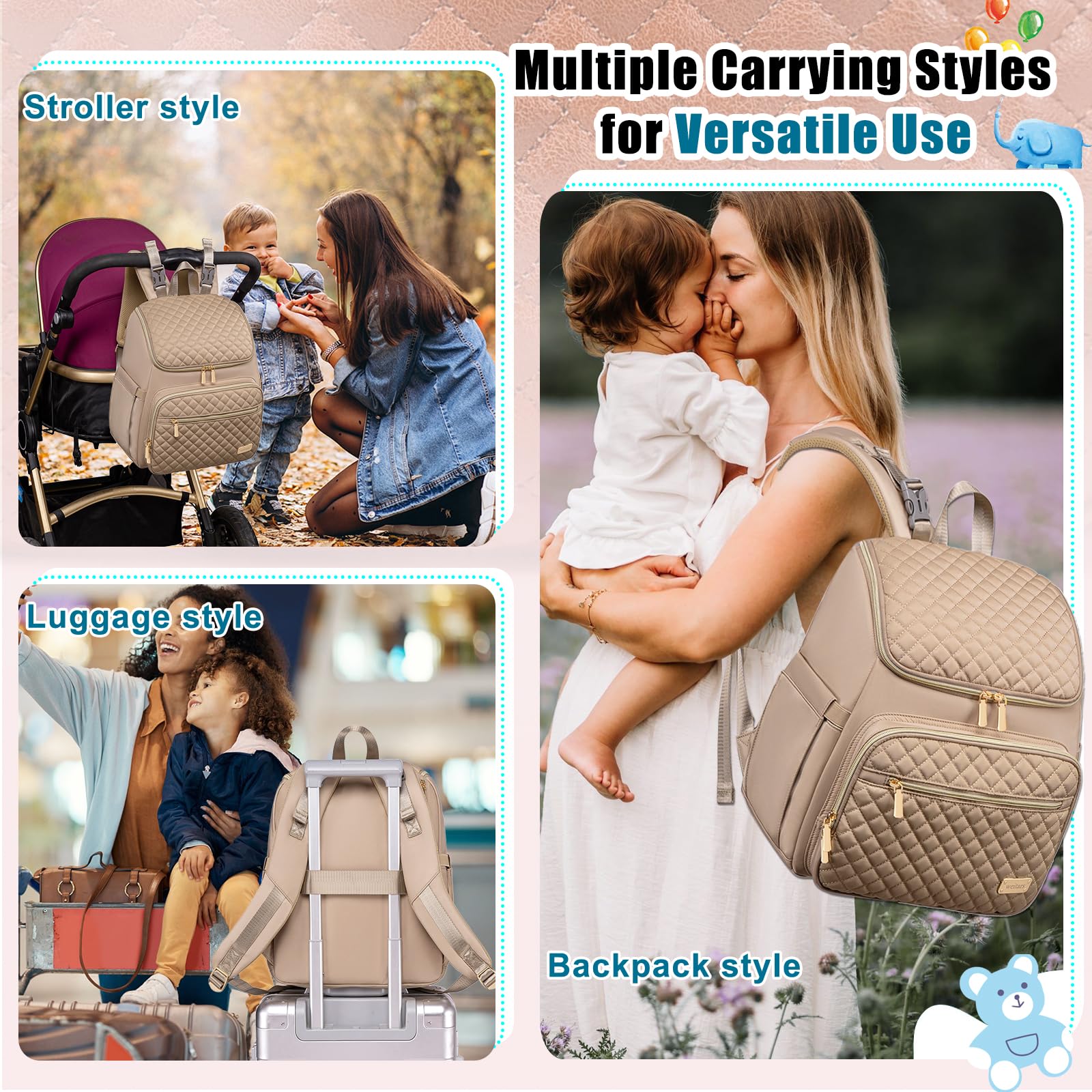 Weitars anti-theft back pocket helps secure valuables on the go.
