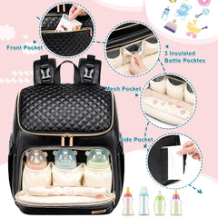 Weitars diaper bag backpack changing pad included for clean diaper changes.